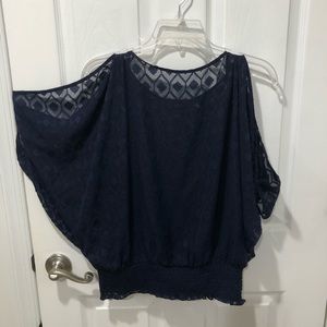 Size S AmyByer cold shoulder top